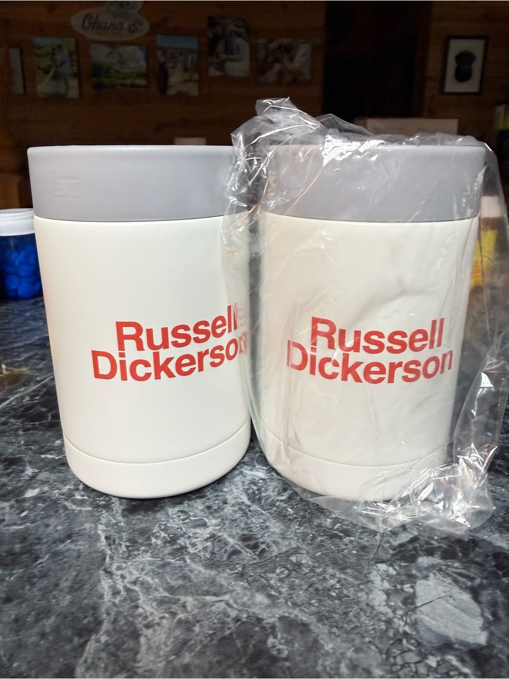 Russel Dickerson White & Gray Insulated Tumbler with Red Logo